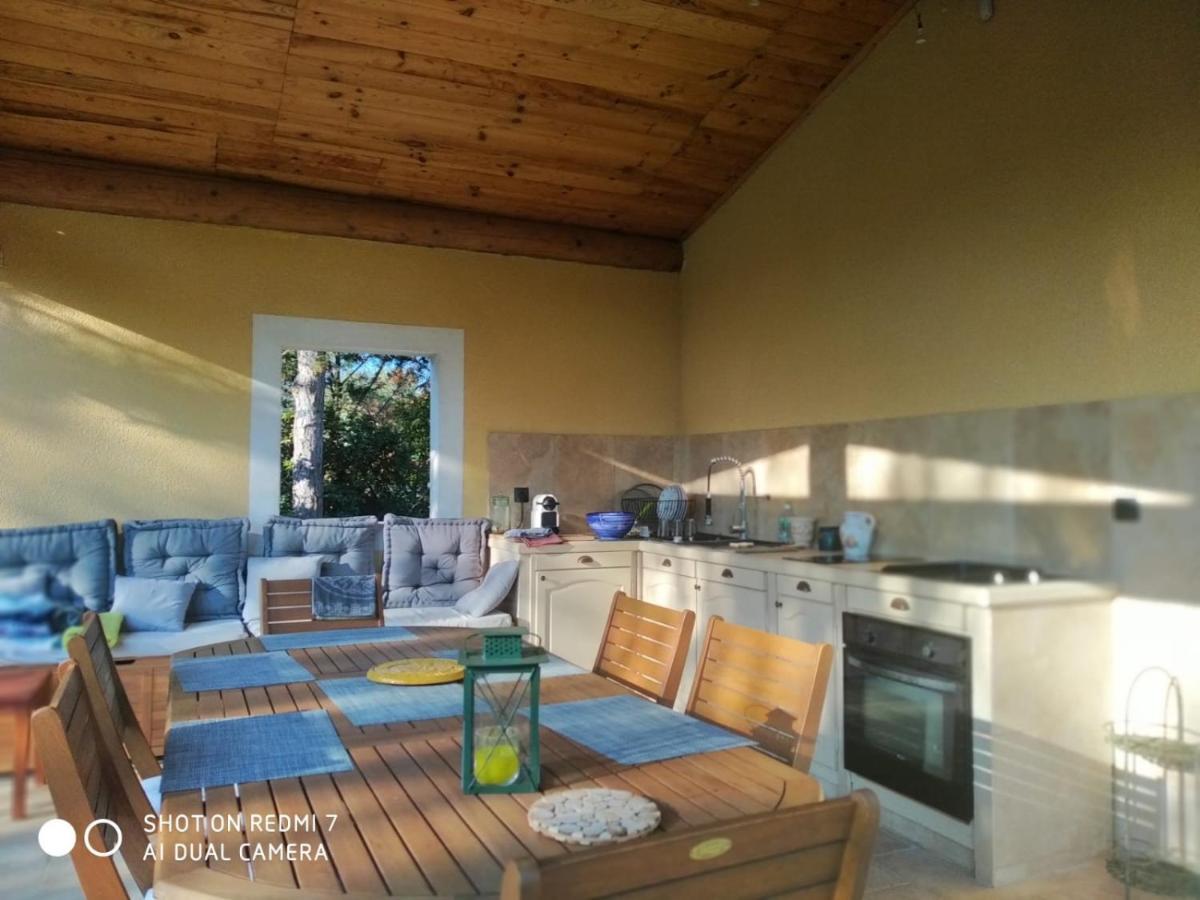 Proche Uzes Petit Gite Avec Grande Cuisine D'Ete Et Piscine Saint-Siffret Exterior photo
